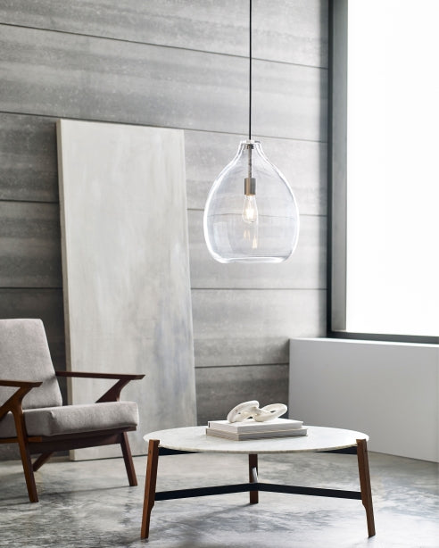 Visual Comfort Quinton 16In Pendant Light Modern Glass Black