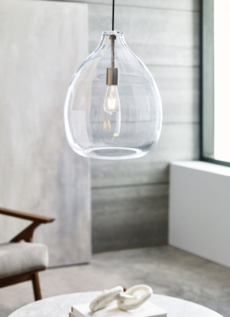 Visual Comfort Quinton 16In Pendant Light Modern Glass Black