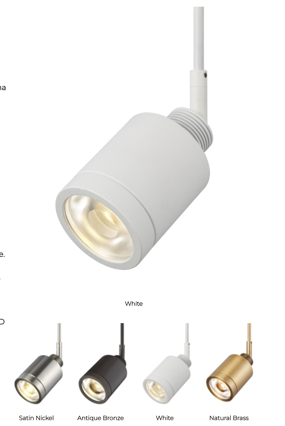 Visual Comfort Tellium 3000K 90Cri Led Accent Light Natural Brass