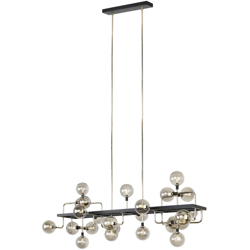Luxury Linear Chandelier Glass Globes For Dining Room by Visual & Comfort & Co