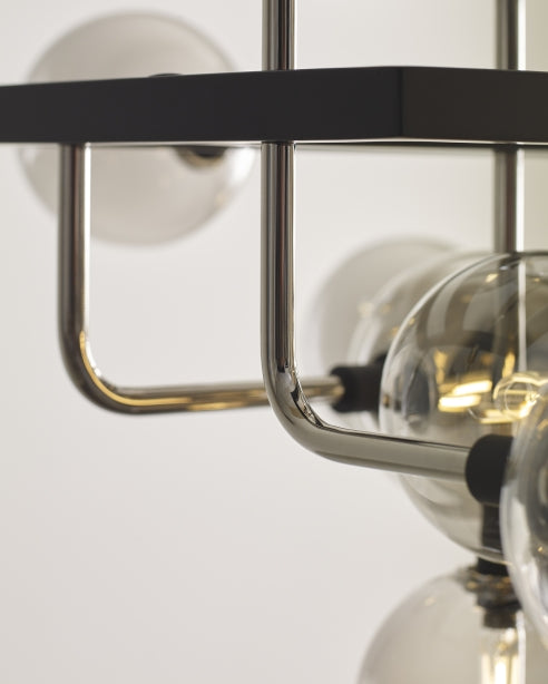Luxury Linear Chandelier Glass Globes For Dining Room by Visual & Comfort & Co