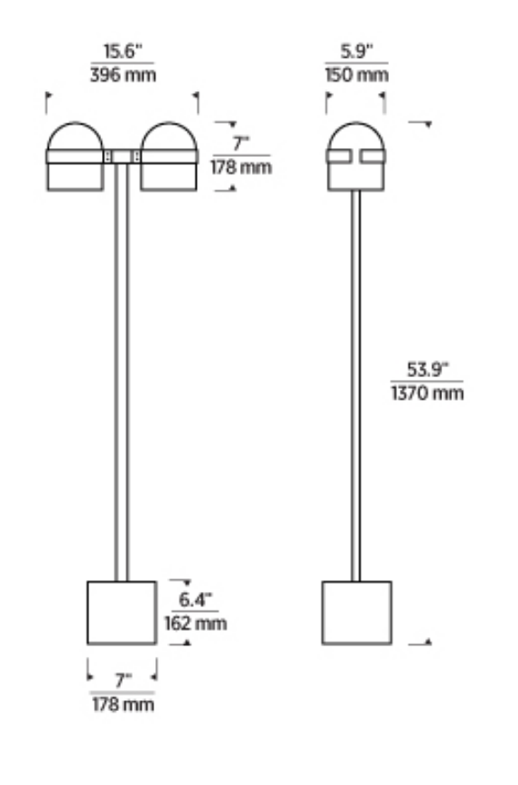 Brass LED Floor Lamp Touch Dimmer Octavia by Visual & Comfort & Co
