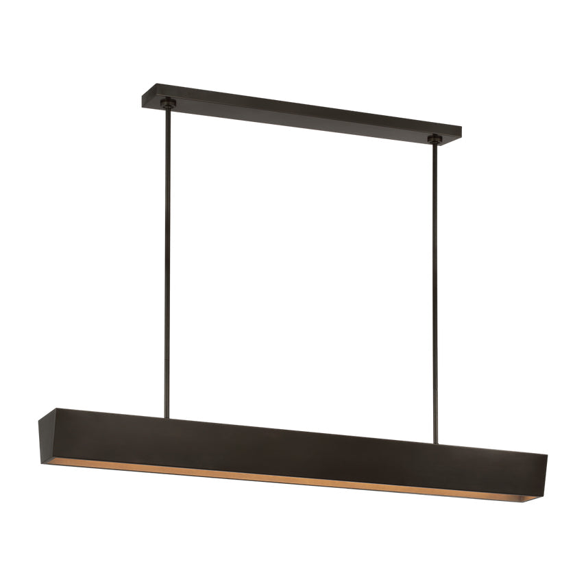 Visual Comfort Pench 54 Tapered Brass Dimmable Led Chandelier 