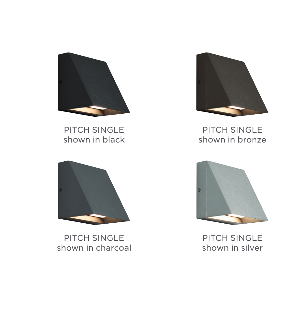 Visual Comfort Pitch Single Ip65 Outdoor Wall Light Charcoal