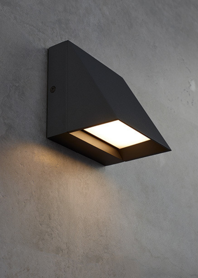 Visual Comfort Pitch Single Ip65 Outdoor Wall Light Charcoal