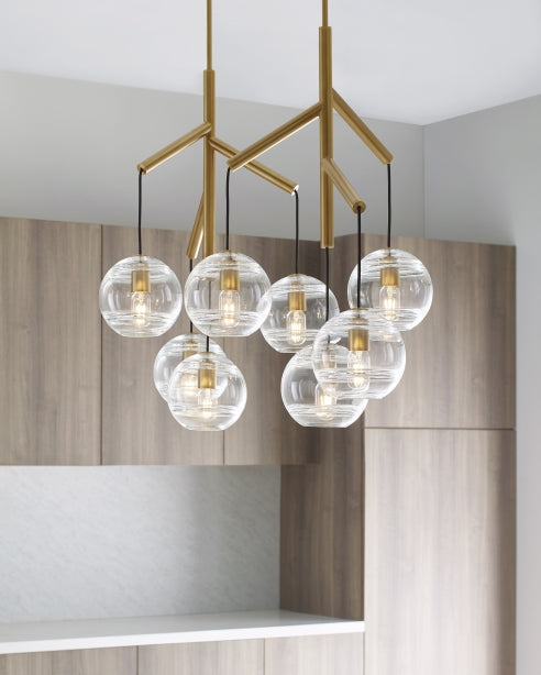 Sedona Double Tier Glass Chandelier by Visual & Comfort & Co