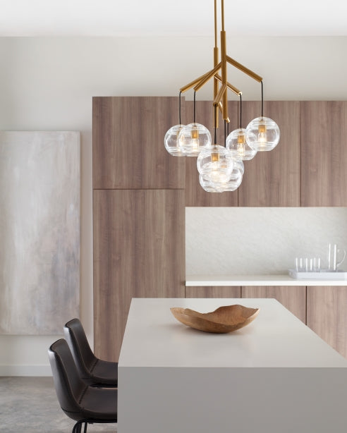 Sedona Double Tier Glass Chandelier by Visual & Comfort & Co