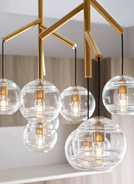 Sedona Double Tier Glass Chandelier by Visual & Comfort & Co