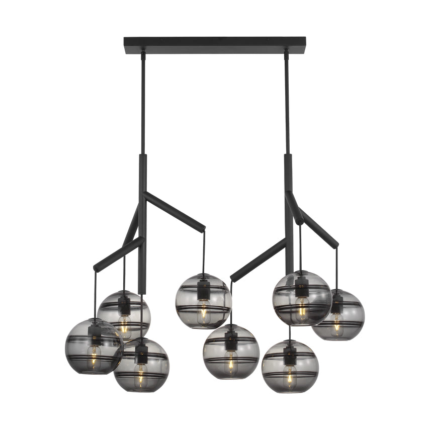 Sedona Double Tier Glass Chandelier by Visual & Comfort & Co