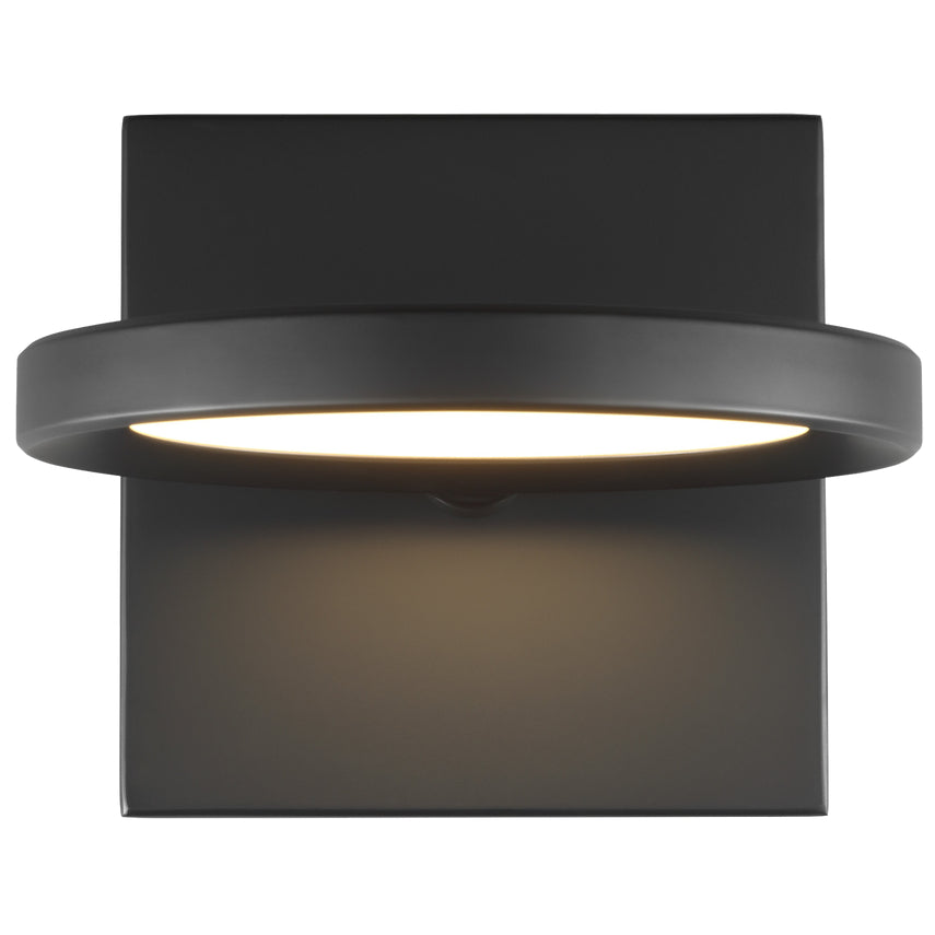 Compact LED Wall Sconce Matte Black 700Wsspct by Visual & Comfort & Co