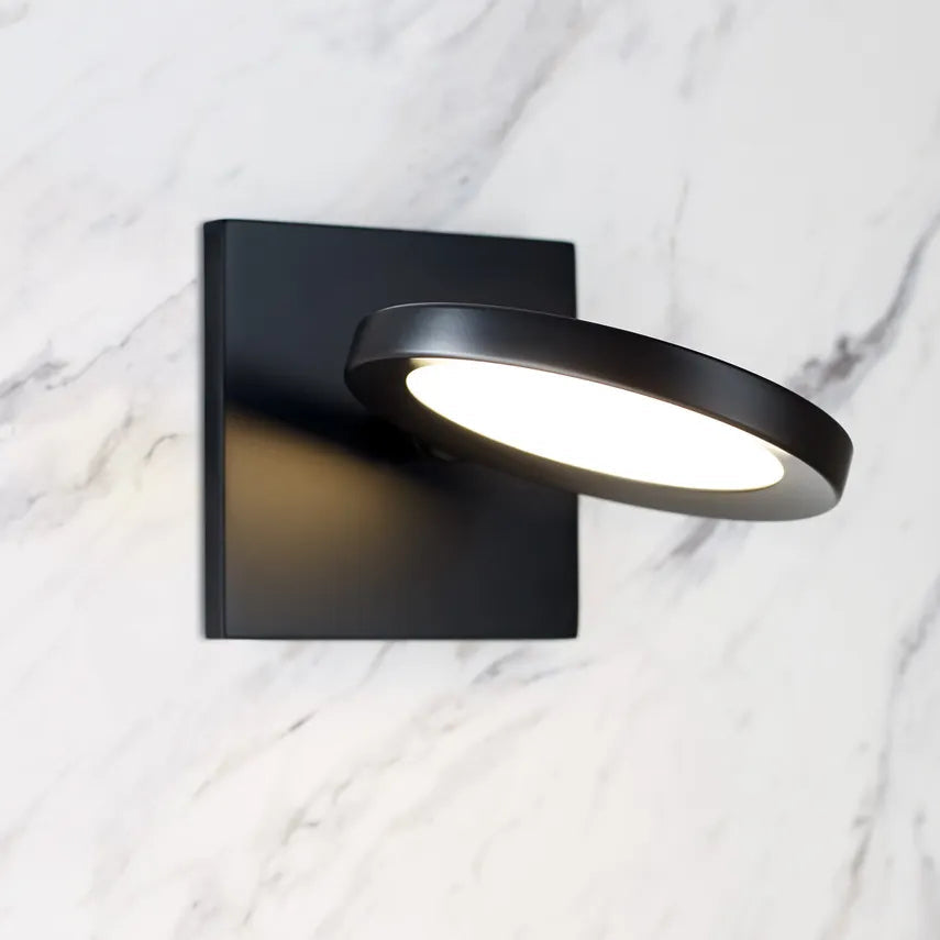Compact LED Wall Sconce Matte Black 700Wsspct by Visual & Comfort & Co