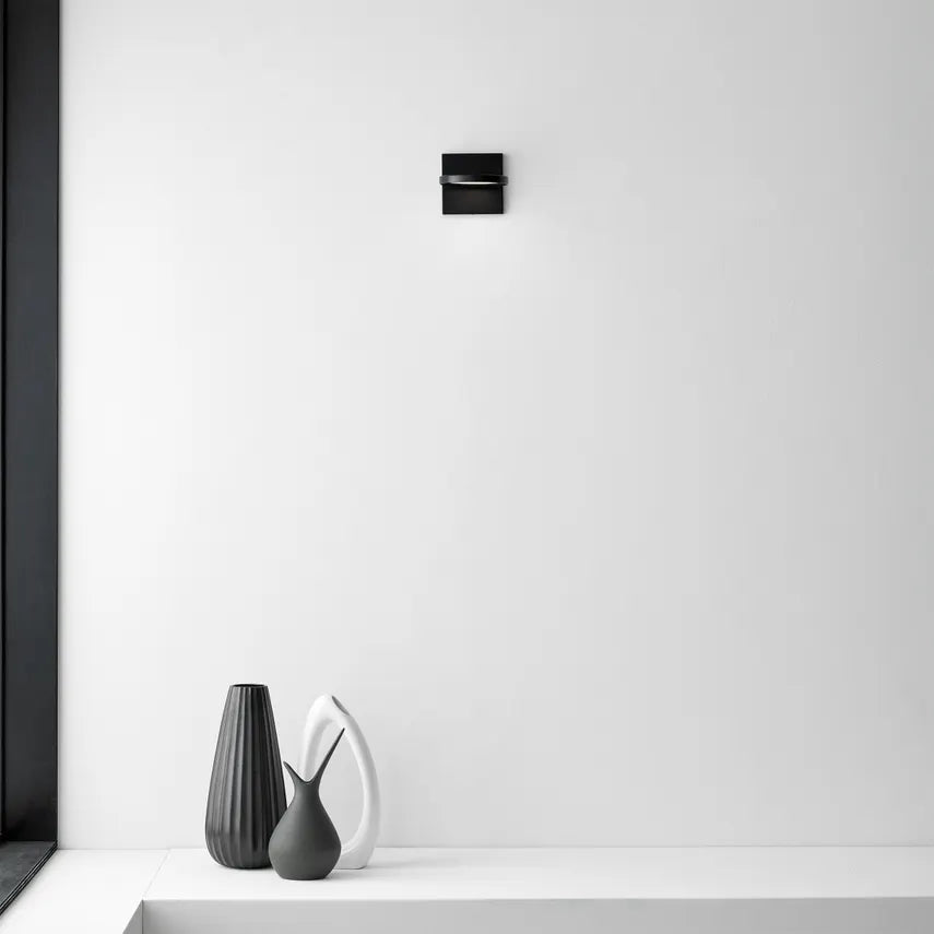 Compact LED Wall Sconce Matte Black 700Wsspct by Visual & Comfort & Co