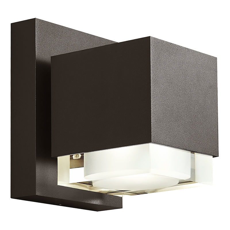 Voto 8-inch Bronze LED Outdoor Wall Light For Homes Businesses by Visual & Comfort & Co