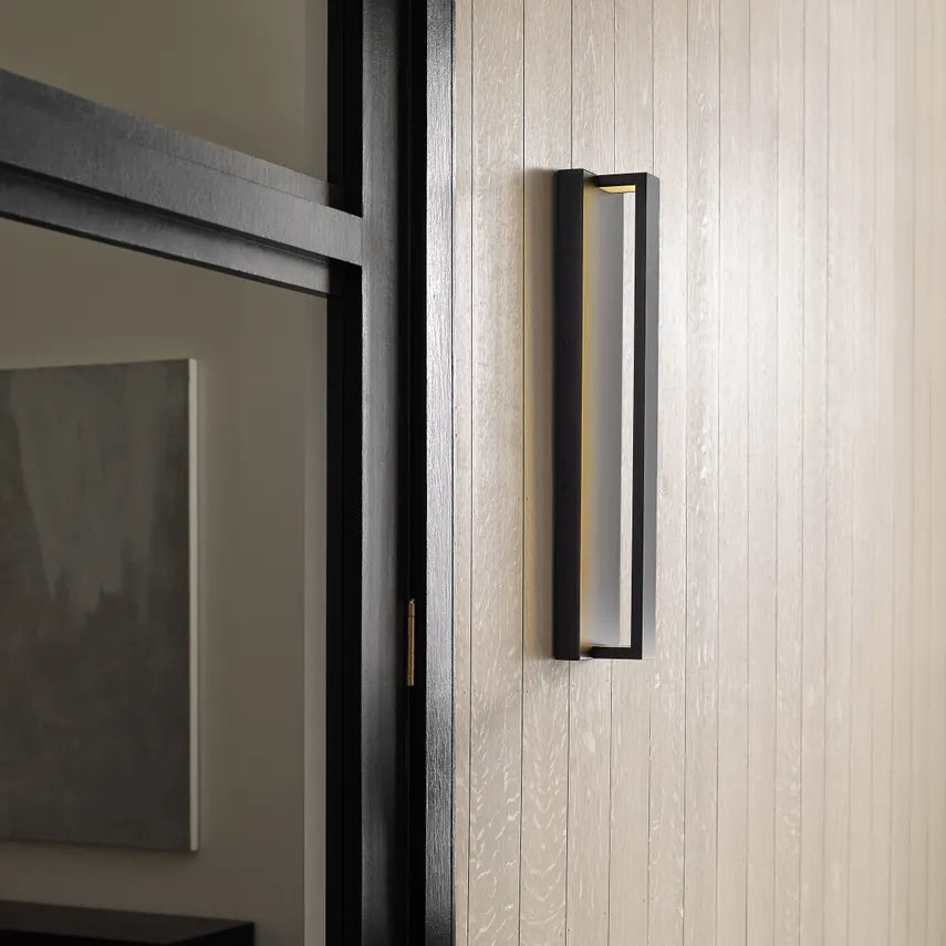 Black LED Outdoor Wall Light Windfall 16 IP65 Ada by Visual & Comfort & Co