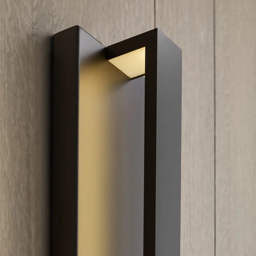 Visual Comfort 24 Inch Modern Black Led Outdoor Wall Light Ada Wet Rated 