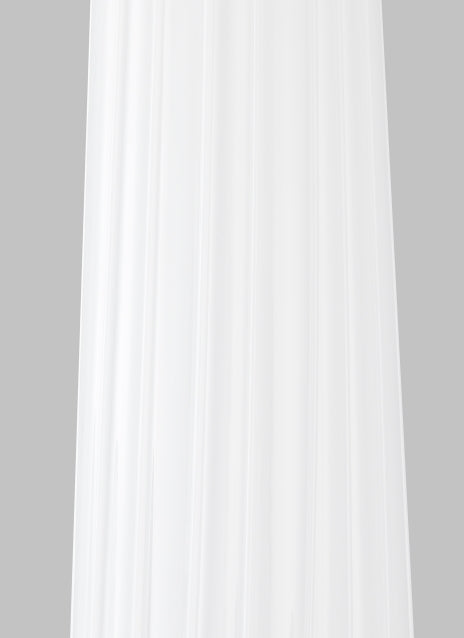 Zenith Satin Nickel Glass Pendant Light by Visual & Comfort & Co