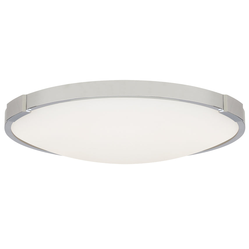 Visual Comfort 13 Inch Dimmable Led Flush Mount Light Aged Brass