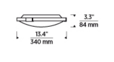 Visual Comfort 13 Inch Dimmable Led Flush Mount Light Chrome