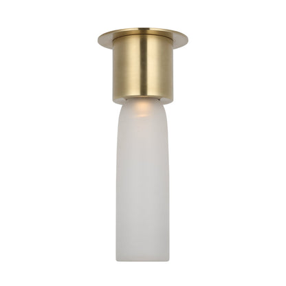 Visual Comfort Volver Small Led Flush Mount Ceiling Light Hand Rubbed Antique Brass