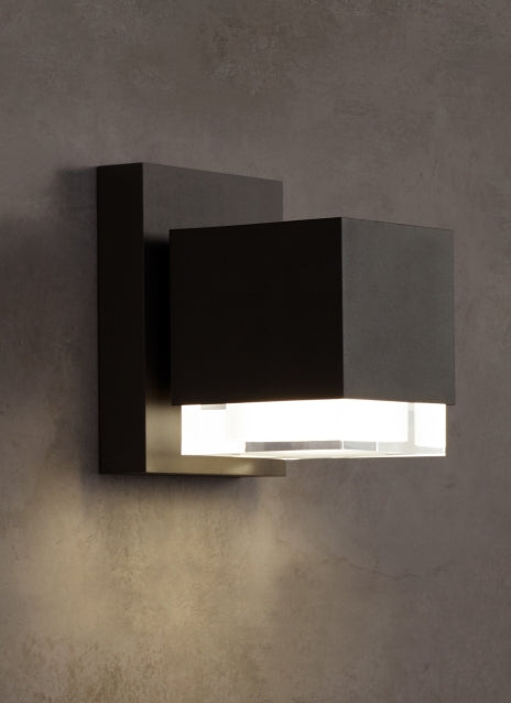 Voto 8-inch Bronze LED Outdoor Wall Light For Homes Businesses by Visual & Comfort & Co