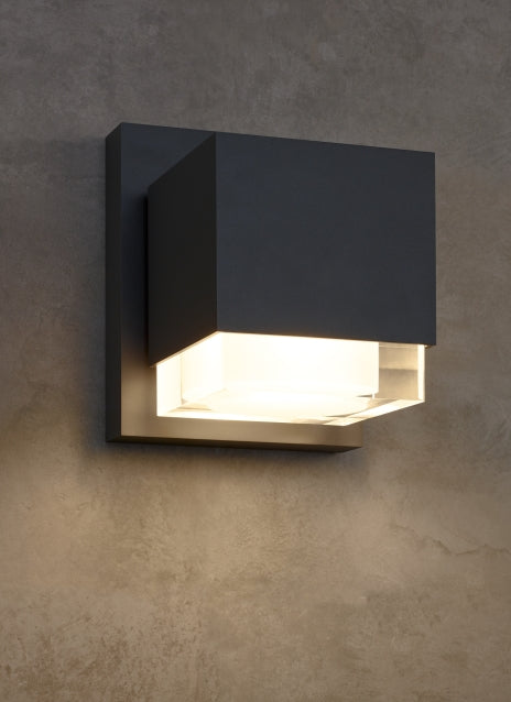 Voto 8-inch Bronze LED Outdoor Wall Light For Homes Businesses by Visual & Comfort & Co