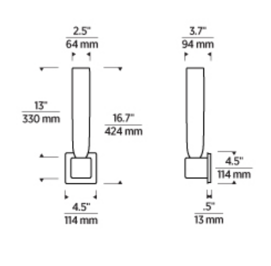 Volver Medium LED Wall Sconce Brass Glass by Visual & Comfort & Co