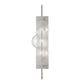 Aluminum and Glass Wall Lamp Satin Nickel by Finesse Decor WALL-DS25-1SN