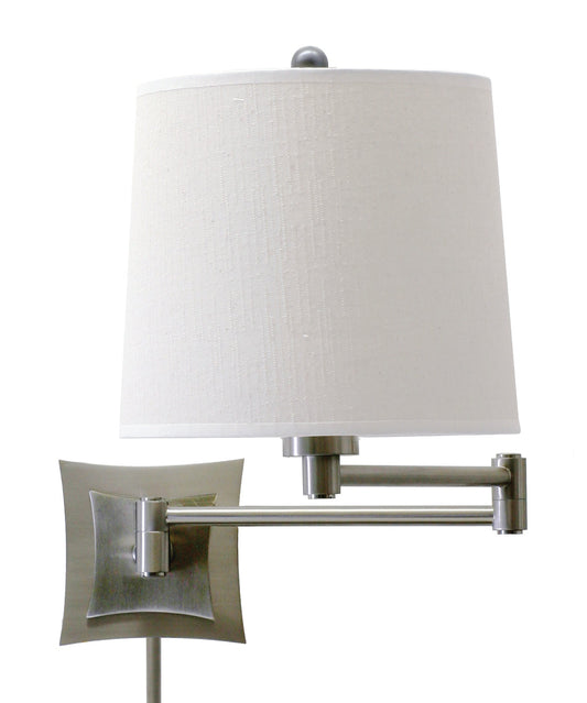 House of Troy Swing Arm Wall Lamp, Style WS752 in Antique Silver