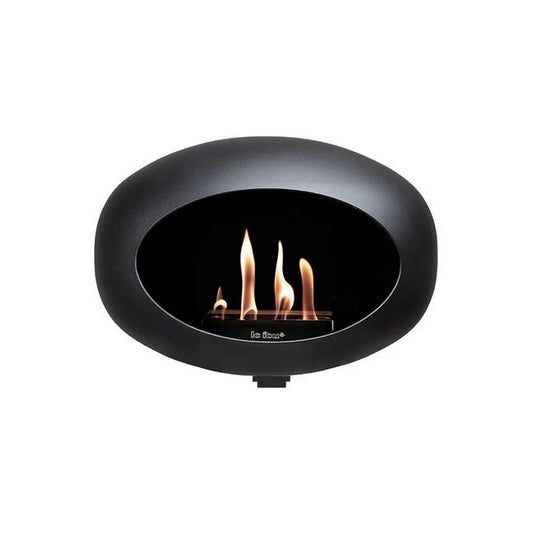 Dome Wall Black Fireplace by LE FEU