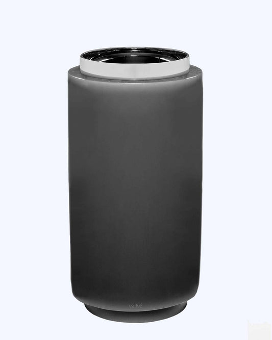 Vallvé Aro wastebasket in Graphite resin – photo 1