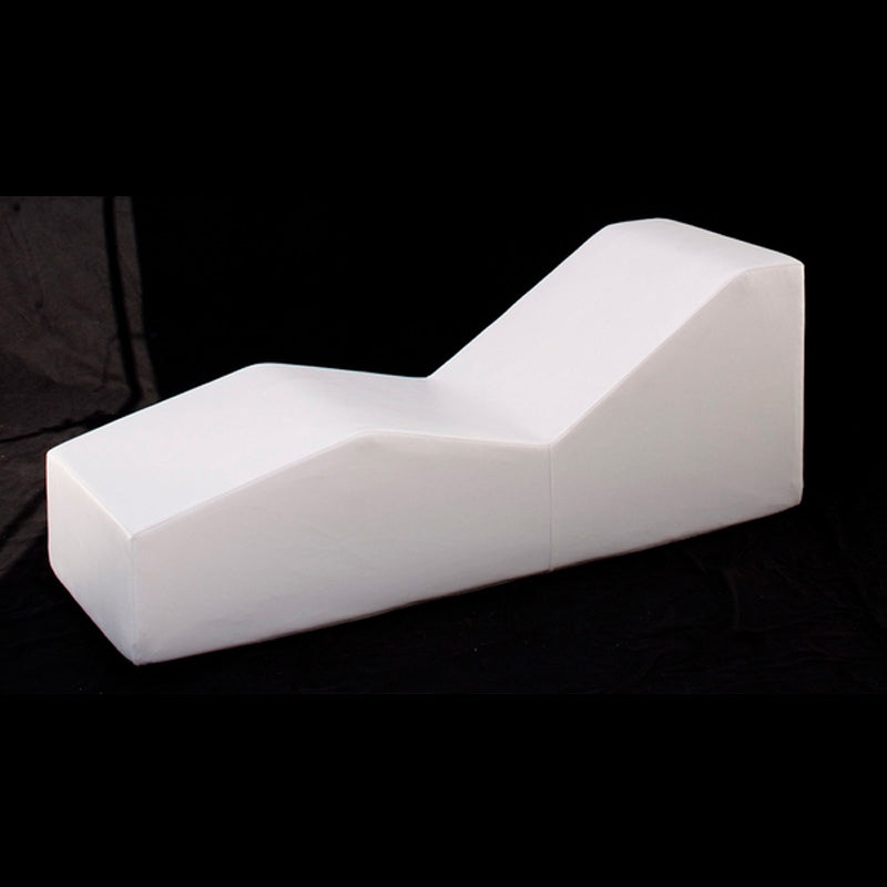 White Wave chaise lounge, one of two in the Pool Club Now set, on a black studio background