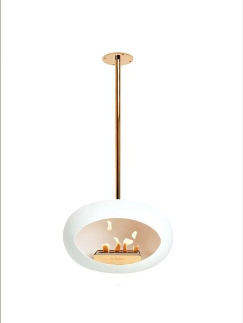 Dome White Sky Fireplace by LE FEU