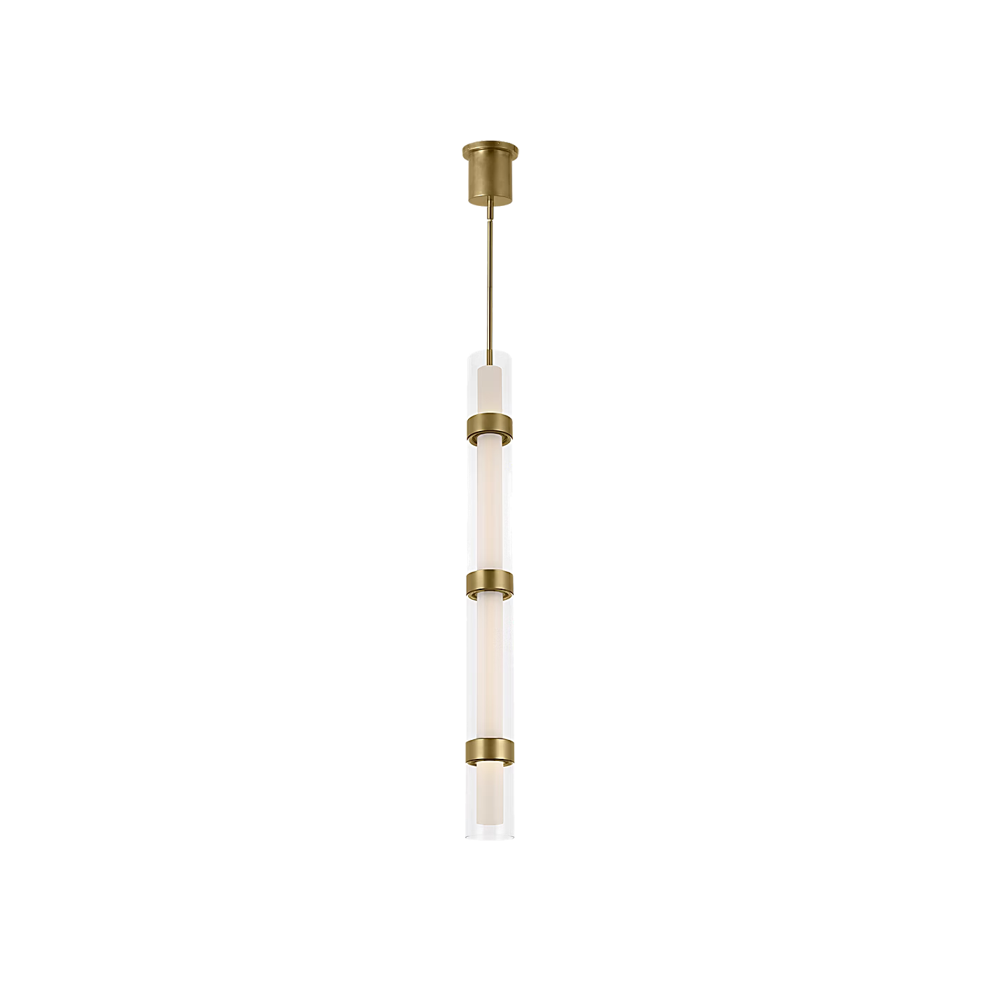 Wit 4 Glass LED Pendant Cylindrical Light by Visual & Comfort & Co