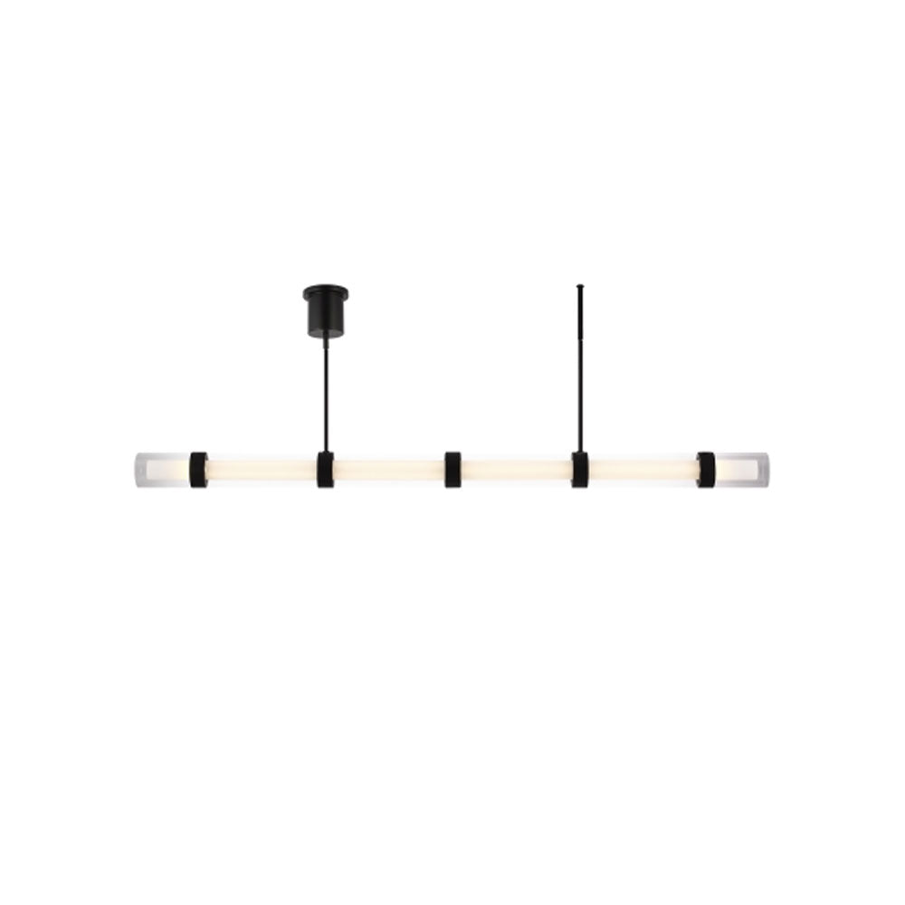 Wit 6 Glass Linear Pendant by Visual & Comfort & Co