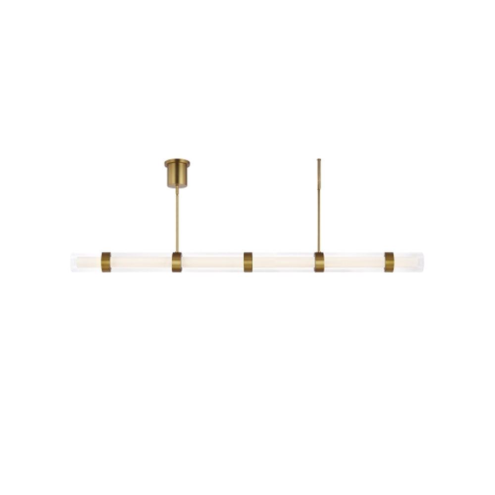 Wit 6 Glass Linear Pendant by Visual & Comfort & Co