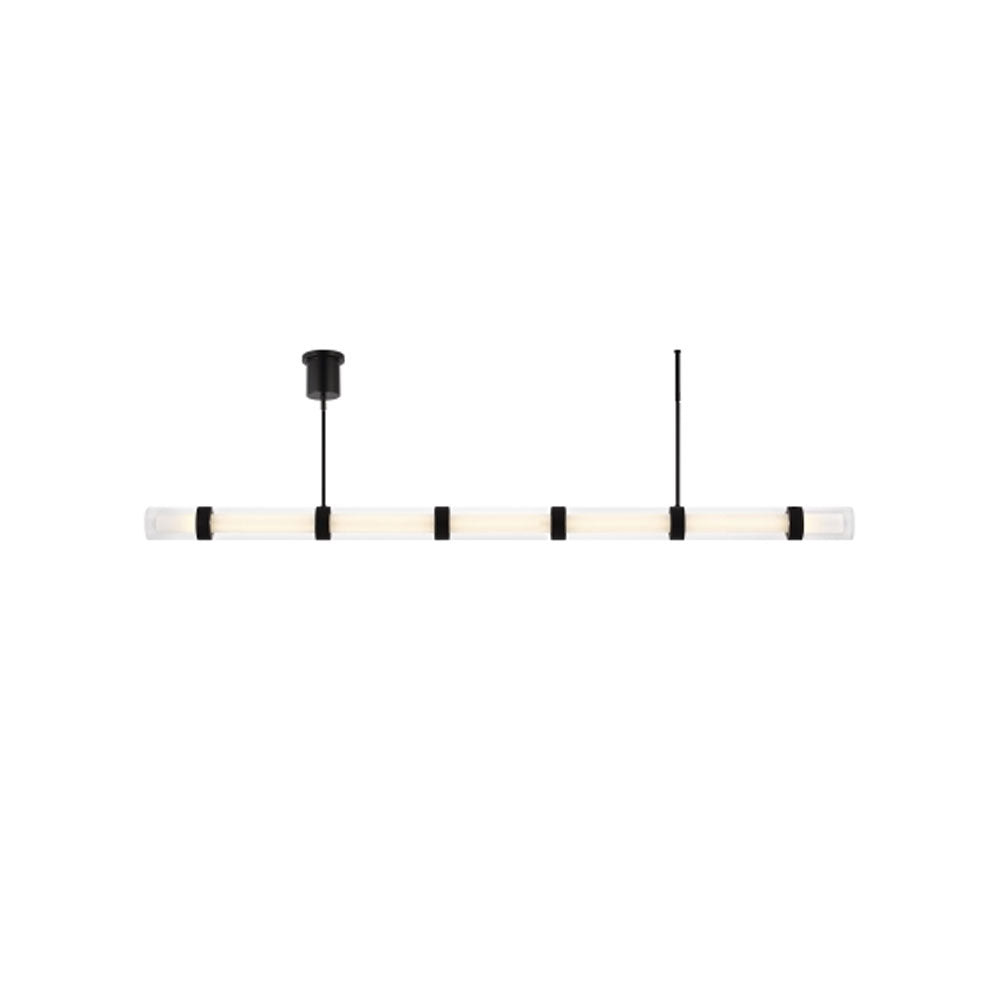 Wit 7 Glass Linear Pendant by Visual & Comfort & Co