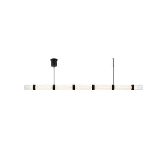 Wit 7 Glass Linear Pendant by Visual & Comfort & Co