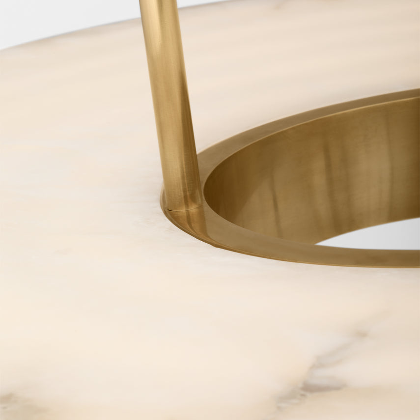 Kelly Wearstler Wyllis 36In Alabaster LED Chandelier by Visual & Comfort & Co