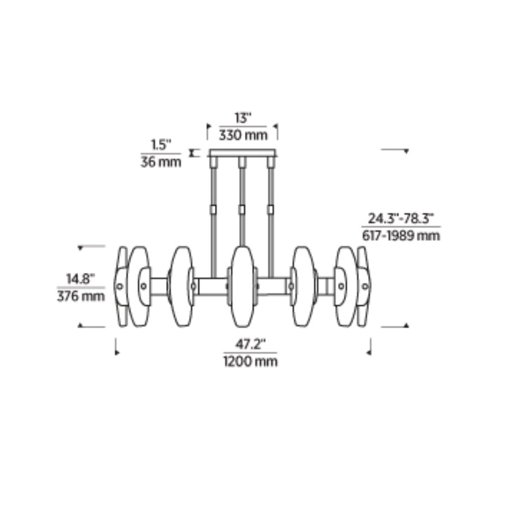 Visual Comfort Wythe 12 Light Modern Brass Bronze Chandelier 