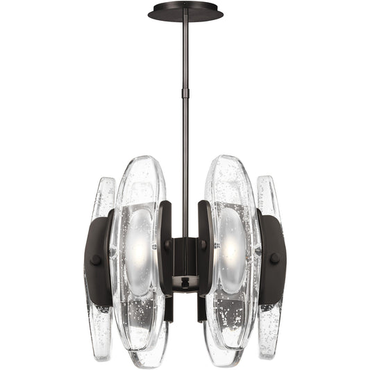 Visual Comfort Wythe 6 Light Chandelier Modern Collection Plated Dark Bronze