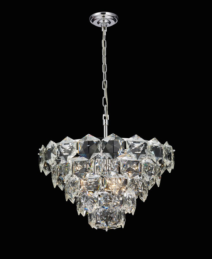 Glacier Chandelier 6-Light in Chrome 7821CH by StarFire Crystal
