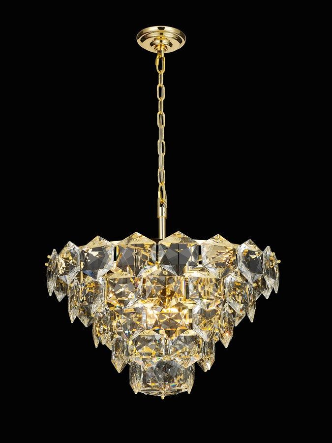 Glacier Chandelier 9-Light in Gold 7822GD by StarFire Crystal