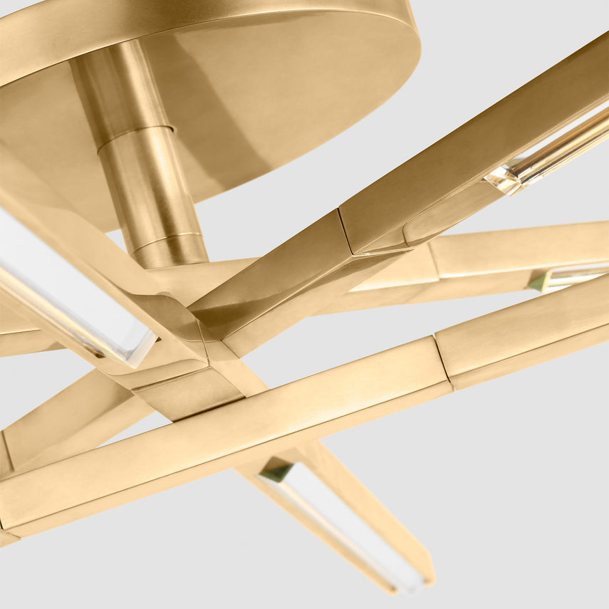 Cityscape X Grande Geometric LED Flush Mount by Visual & Comfort & Co