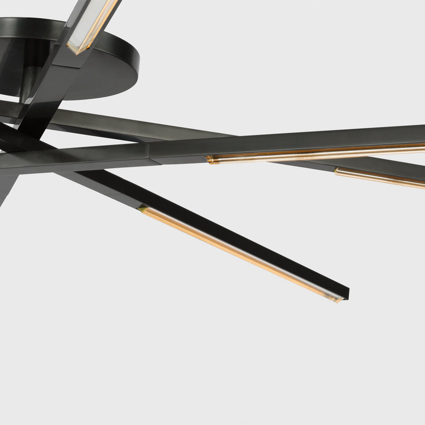 Cityscape X Grande Geometric LED Flush Mount by Visual & Comfort & Co
