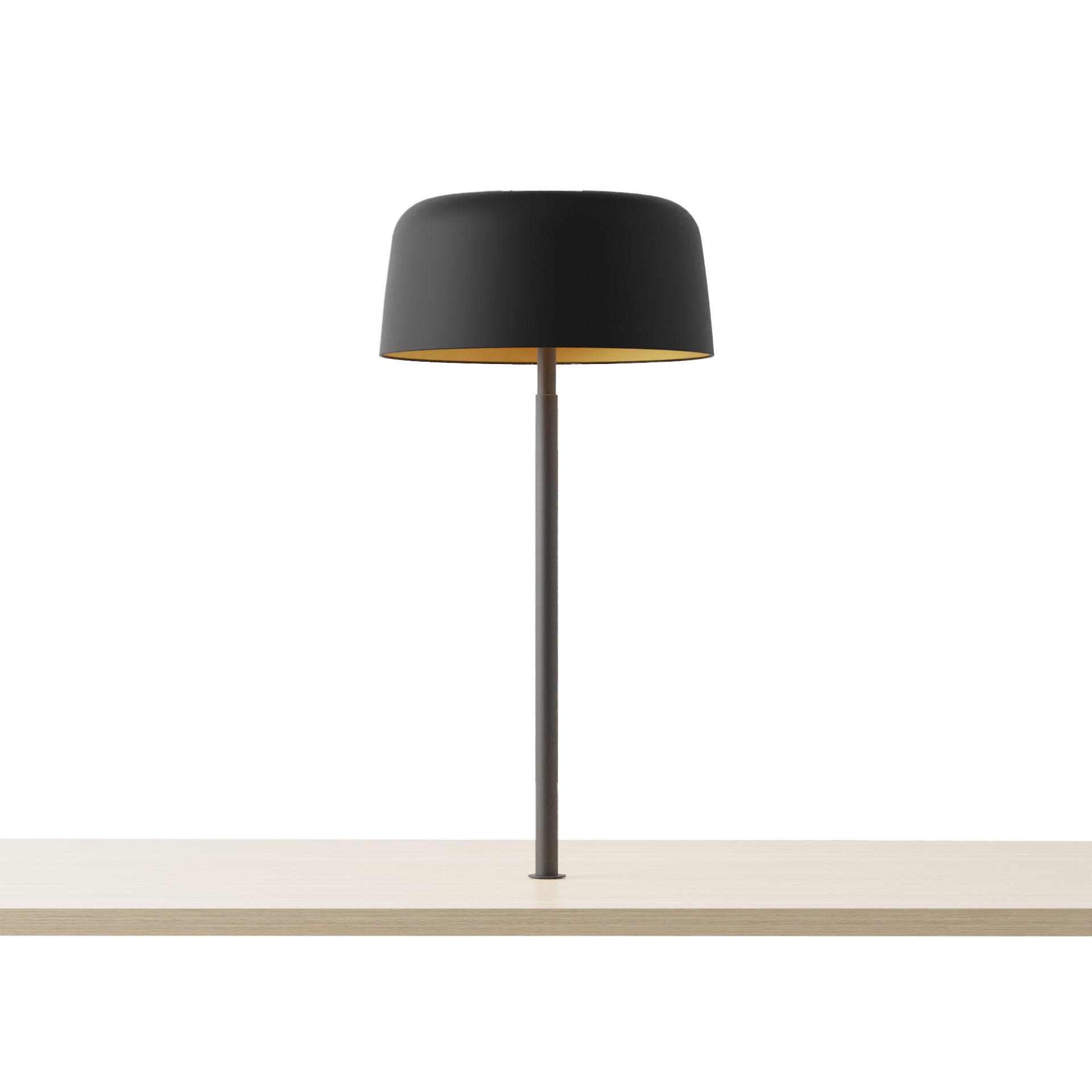 Yurei Co Working Lamp Matte Black 14 Metal Shade Matte Black Gold Interior Yuc Sw Mtb Thr Mmbg by Koncept Inc