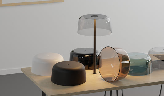 Koncept Yurei Co-Working Desk Lamp in a room setting