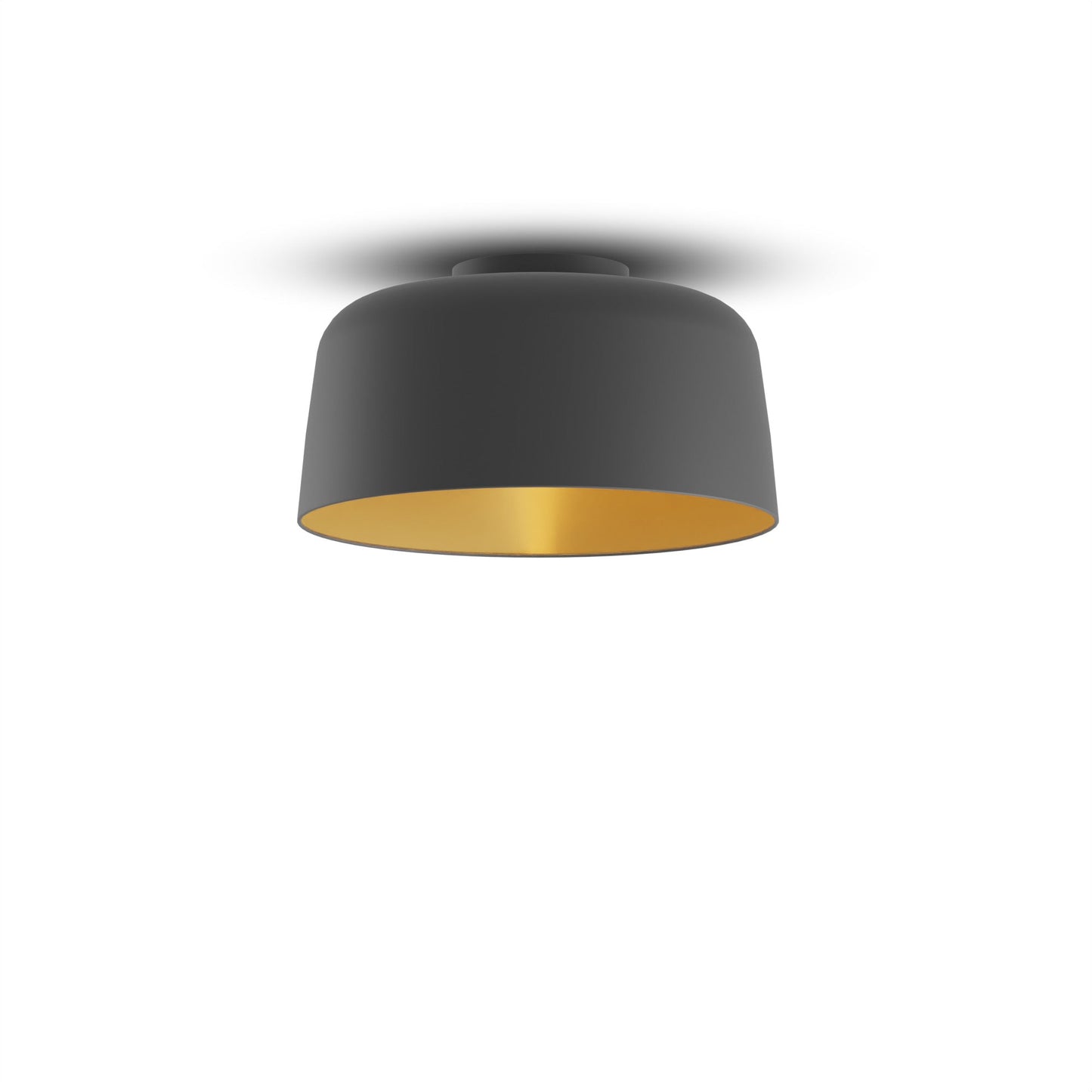 Yurei Pendant Light Matte Black 14 Metal Shade Matte Black Gold Interior Yup S1 Sw Mtb Mmbg by Koncept Inc