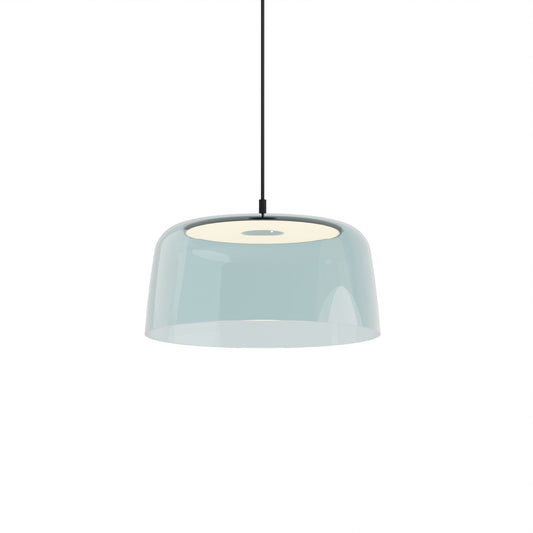 Yurei Pendant Light Matte Black 14 Acrylic Shade Blue Yup S1 Sw Mtb Sblu by Koncept Inc