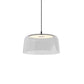 Yurei Pendant Light Matte Black 14 Acrylic Shade Clear Yup S1 Sw Mtb Sclr by Koncept Inc