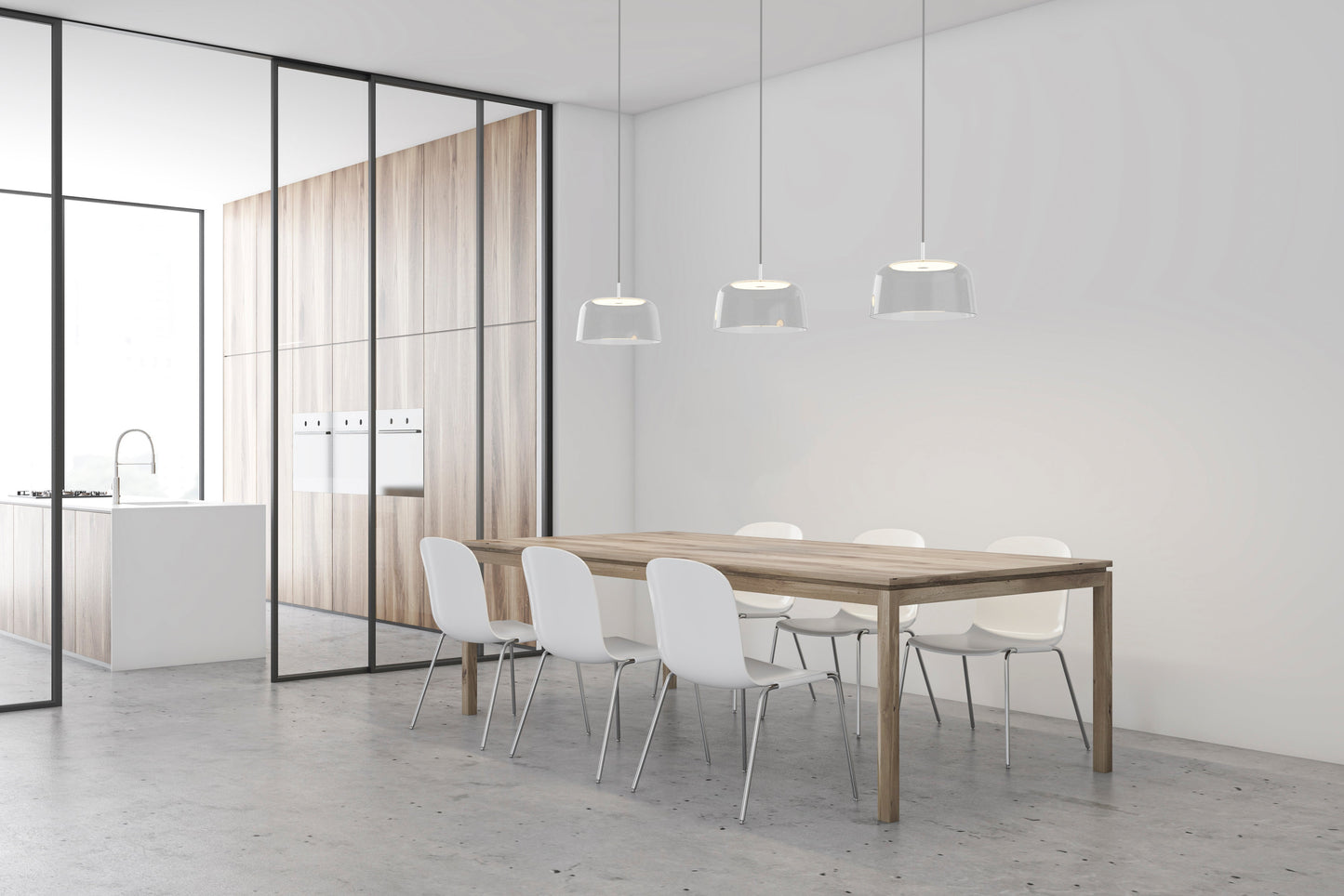 Yurei Pendant Light Matte White 14 Metal Shade Matte White Yup S1 Sw Mwt Mmwt by Koncept Inc